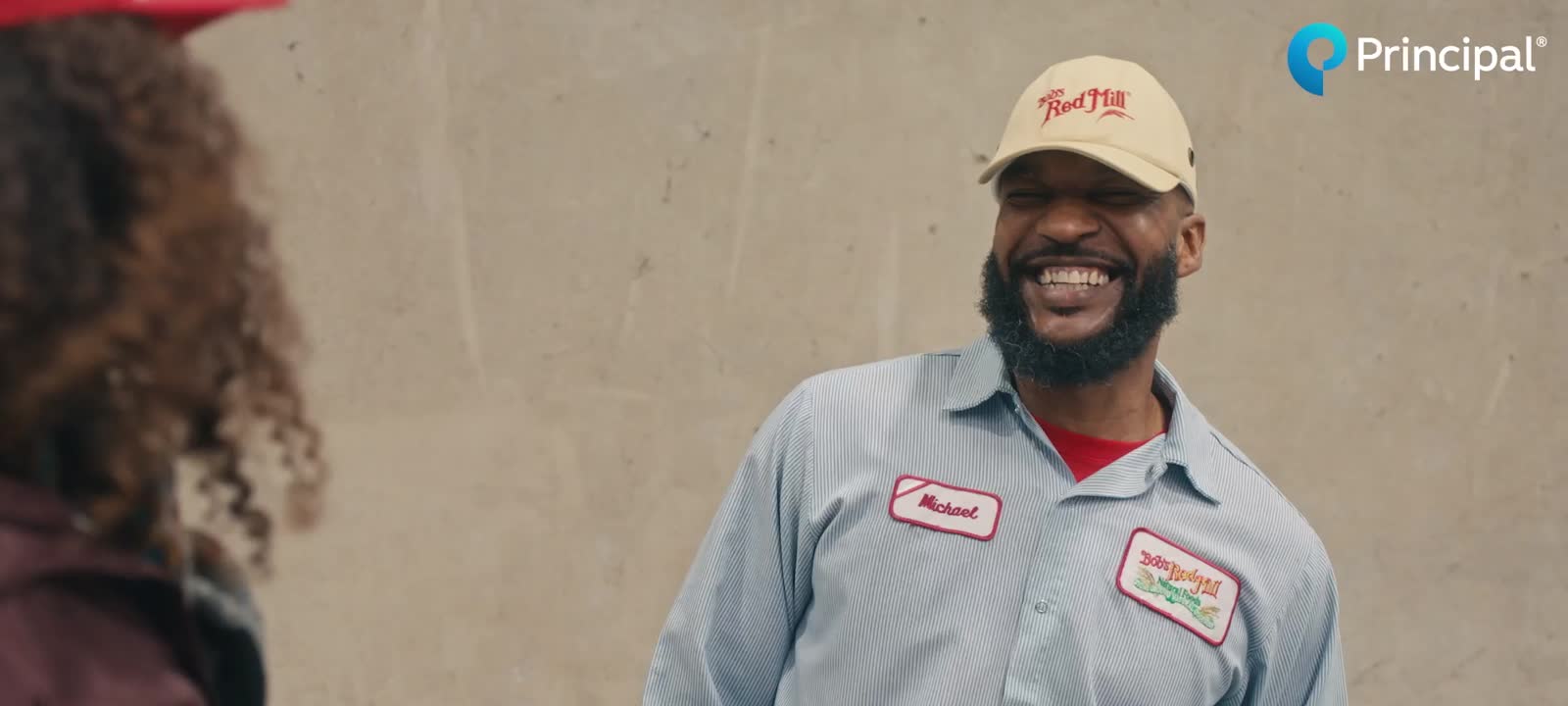 Bob's Red Mill employee on camera