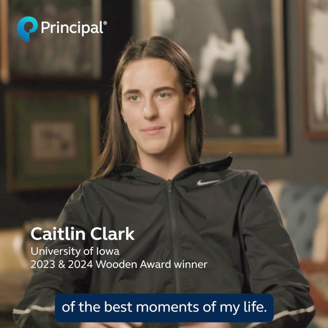 Caitlin Clark on camera