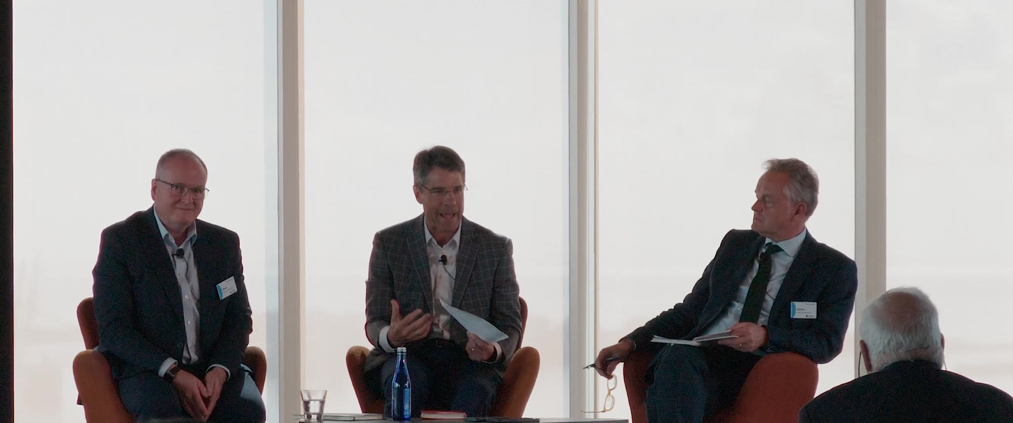 Panel session above Biscayne Bay, Aegon Fund Forum
