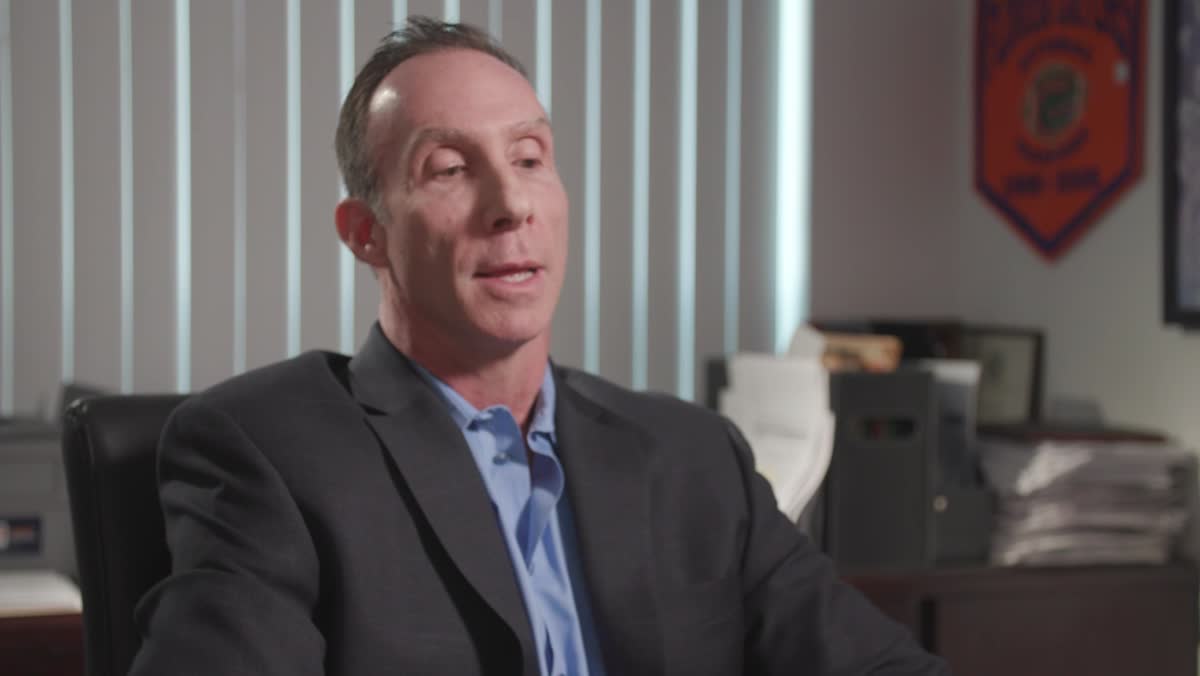 Frame from a Hall of Fame profile film