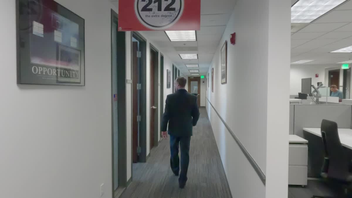 Frame from a Hall of Fame profile film